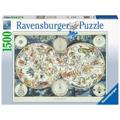 Puzzle - Mappemonde Des Animaux Fantastiques