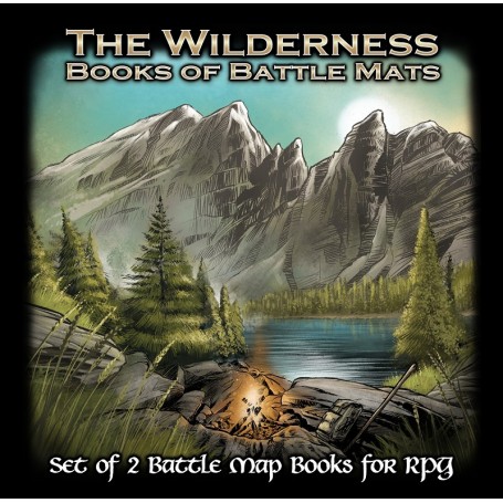 Livre Plateau de Jeu - The Wildeness Books of Battle Mats (set de 2 livres)