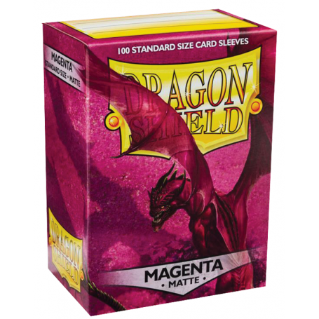 Sleeves 100 Pochettes Dragon Shield Magenta Matte 63x88 Standard
