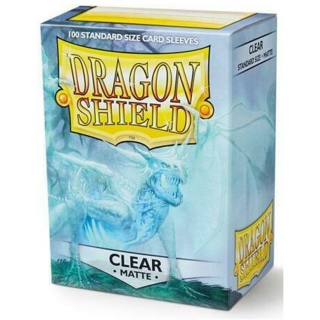 Sleeves 100 Pochettes Dragon Shield Clear Matte 63x88 Standard