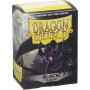 Sleeves 100 Pochettes Dragon Shield Black 63x88 Standard