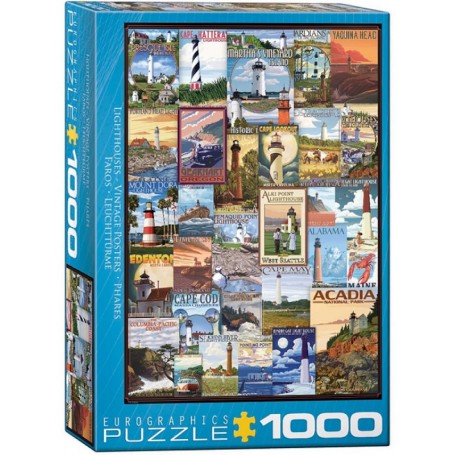 Puzzle Eurographics - Affiches de Phares