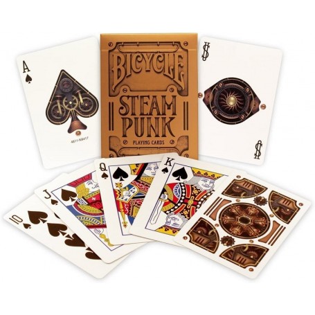 Jeu de Cartes Bicycle Steampunk Gold
