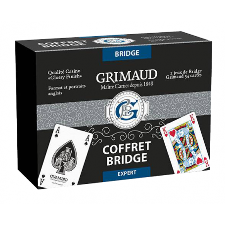 Coffret Bridge Cuir Noir
