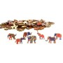 Puzzle en Bois Arc-en-ciel Eléphant