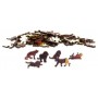 Puzzle en Bois Arc-en-ciel Lion