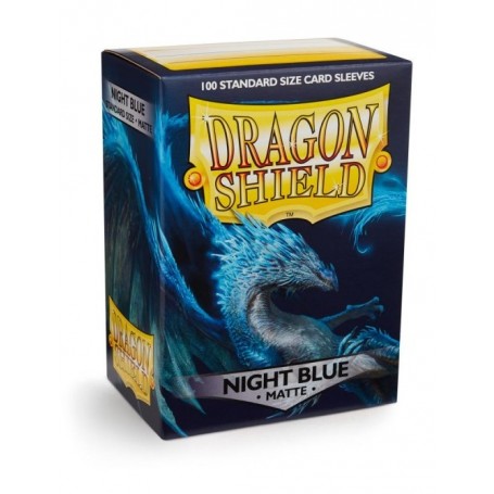 Sleeves 100 Pochettes Dragon Shield Night Blue Matte 63x88 Standard