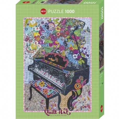 Puzzle Quilt Art Piano