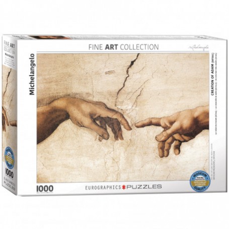 Puzzle Eurographics - Michelangelo La Création D'Adam