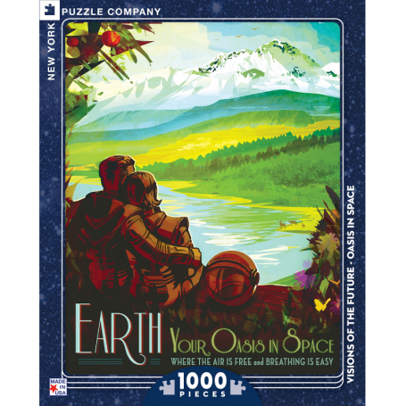 Puzzle New York Puzzle Company - Visions of the Future - Oasis in Space