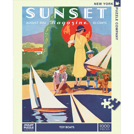 Puzzle New York Puzzle Company - Sunset - Toy Boats