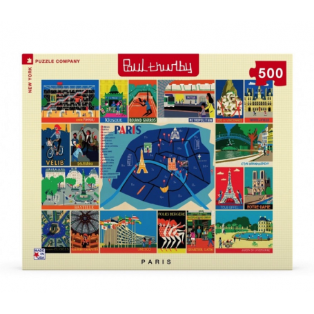 Puzzle New York Puzzle Company - Paul Thurlby - Paris Collage