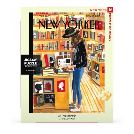 Puzzle New York Puzzle Company - New Yorker - At the Strand - Jenny Kroik's