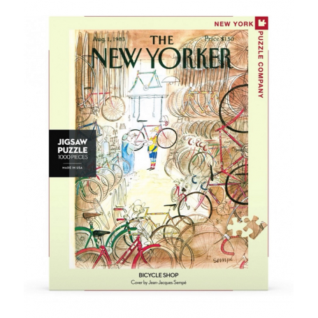 Puzzle New York Puzzle Company - New Yorker - Bicycle Shop - Jean J. Sempe