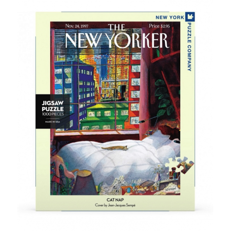Puzzle New York Puzzle Company - New Yorker - Cat Nap - Jean J. Sempé