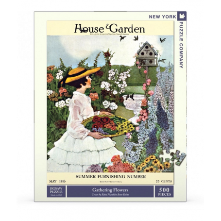 Puzzle New York Puzzle Company - House & Garden - Gathering Flowers