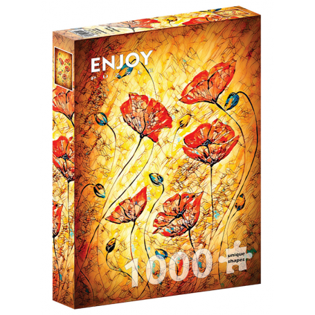 Puzzle Red Poppies Painting
