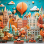 Puzzle Paper Like : Townscape