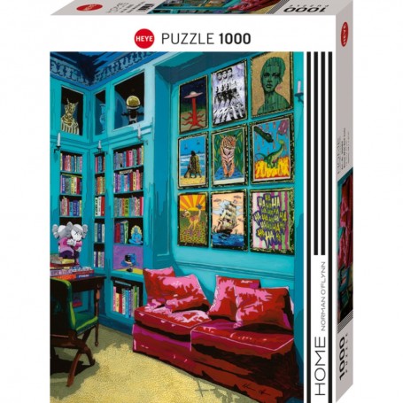 Puzzle Home Room With Red Sofa