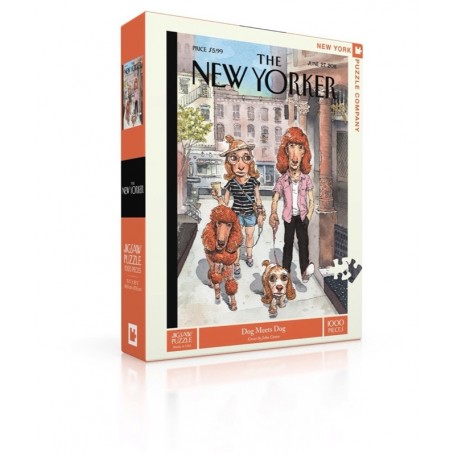 Puzzle New Yorker - Dog Meets Dog John Cuneo 1000pcs
