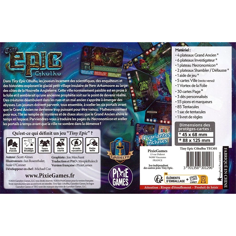 Acheter Tiny Epic Cthulhu - Pixie Games - Jeux de Société - Labyrinthe
