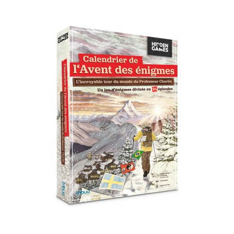 Hidden Games - Calendrier de l'Avent des énigmes : L’incroyable tour du monde du Professeur Charlie