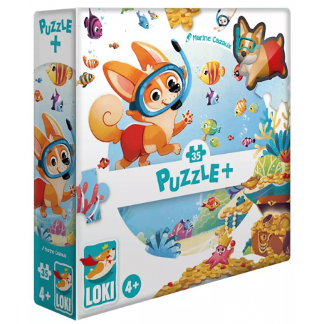 Puzzle + - Loki à la Plage - 12pcs