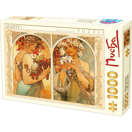 Puzzle Mucha - Fruit / Fleur