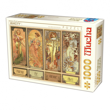 Puzzle Mucha - Seasons
