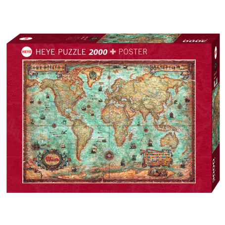 Puzzle - Map Art The World