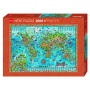 Puzzle - Map Art Amazing World
