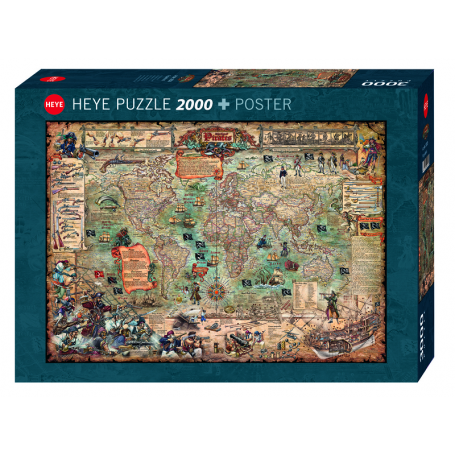 Puzzle - Map Art Pirate World