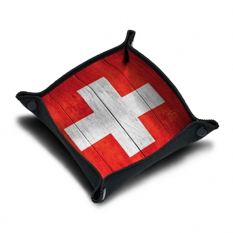 Piste de Dés Néoprène - Wood Swiss Flag
