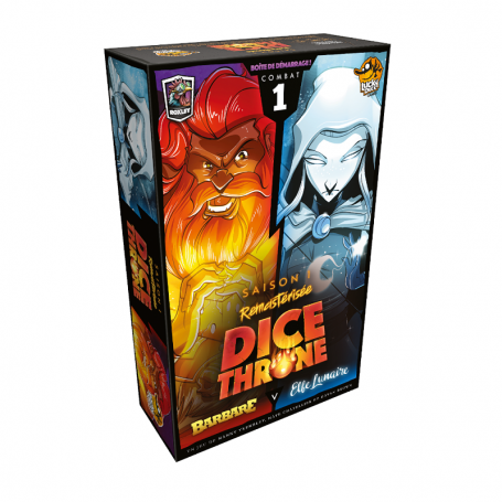 Dice Throne Saison 1 Combat 1 Barbare vs Elfe