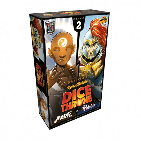 Dice Throne Saison 1 Combat 2 Moine vs Paladin