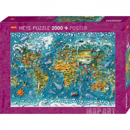 Puzzle - Map Art Miniature World